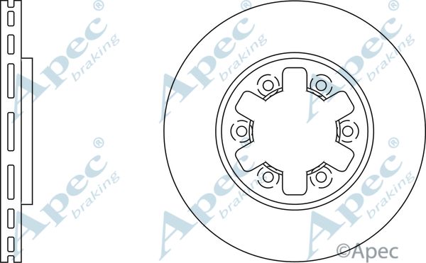 APEC BRAKING Jarrulevy DSK744